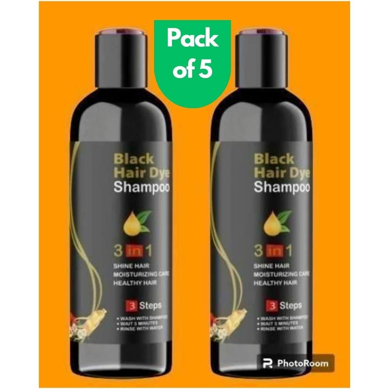 Unisex Instant Black Herbal Hair Dye Sham…