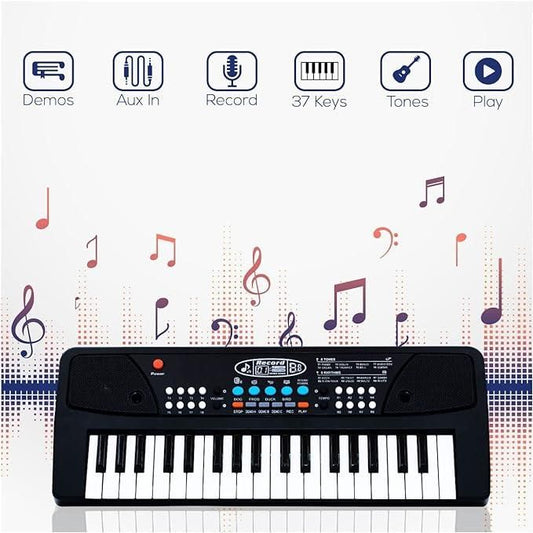 37 Keys Piano Keyboard Toy With Microphon…