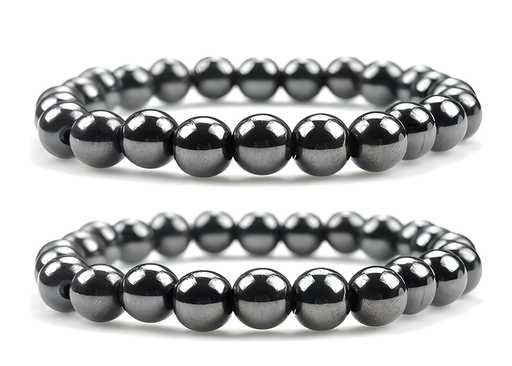 Natural Round Beads Magnetic Hematite Cry…