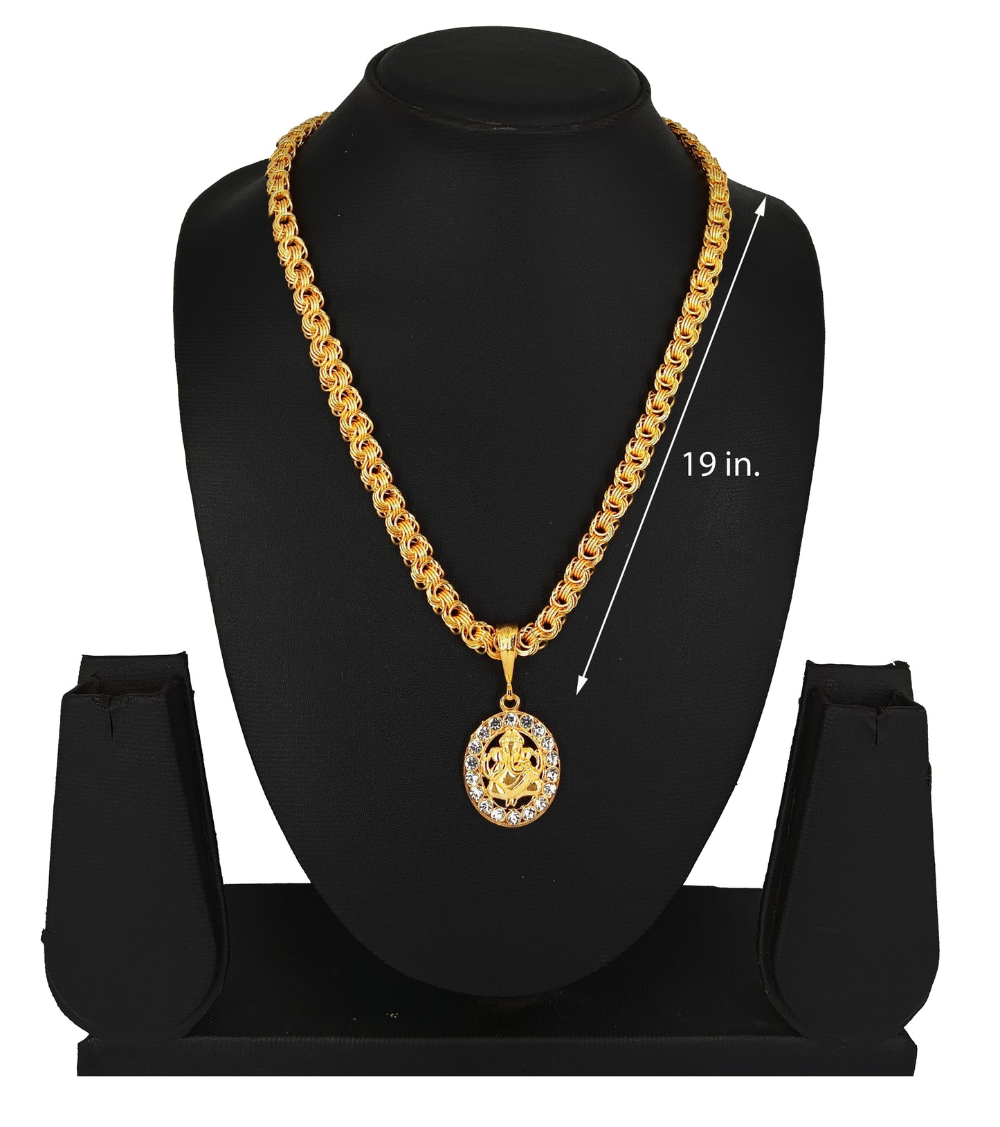 Luxurious Gold Plated Pendant With Chain