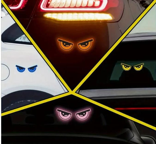 2 Monster Eyes Car Reflective Stickers Of…