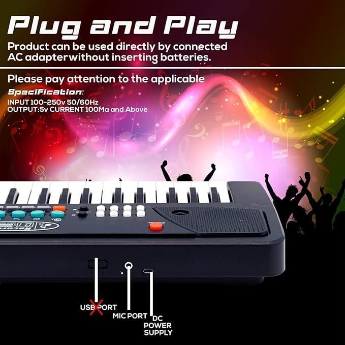 37 Keys Piano Keyboard Toy With Microphon…