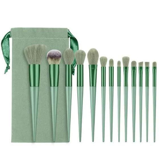 13 Makeup Brush With Pouch Set