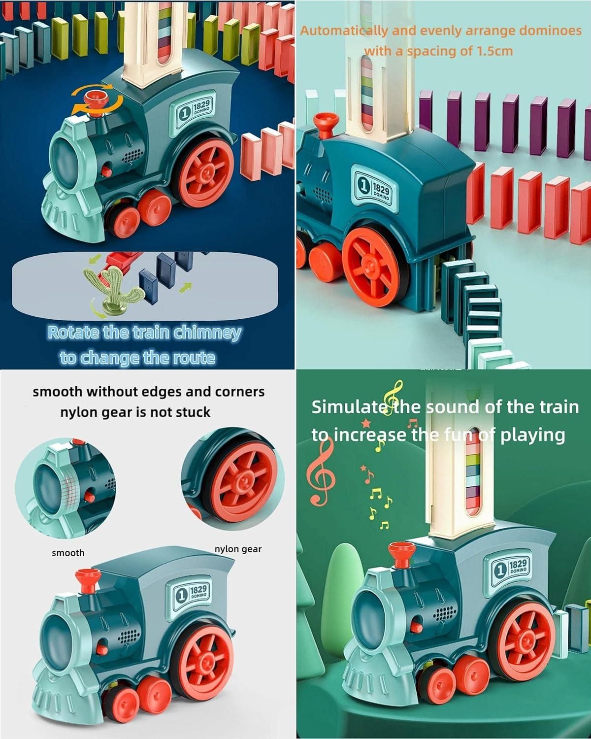 Train Toy Domino Set For Kids Bpa-Free Pl…
