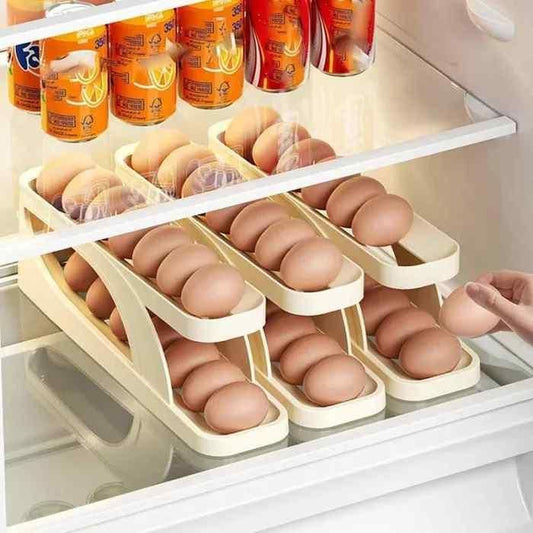 Automatically Rolling Egg Holder Containe…