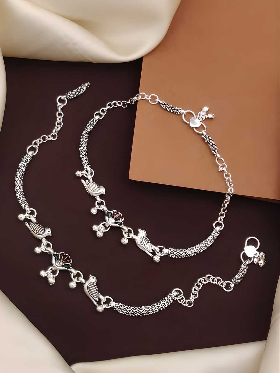 Silver Plated Anklets