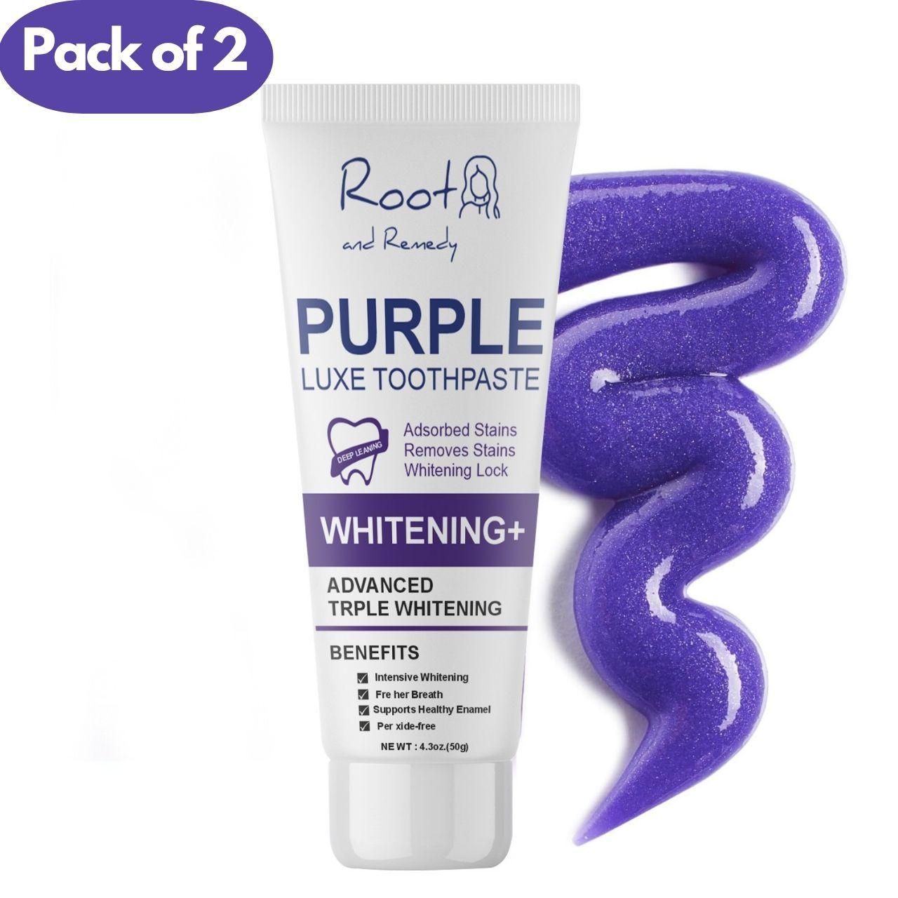 Purple Luxe Toothpaste 100 Gm Of 2