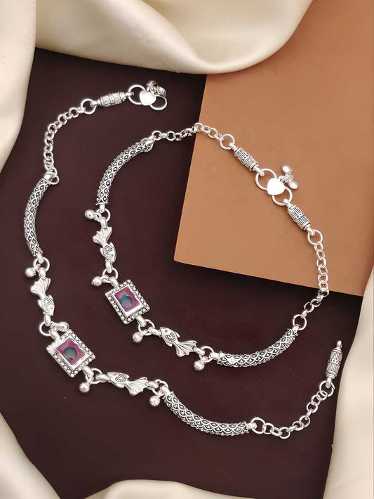 Silver Plated Anklets