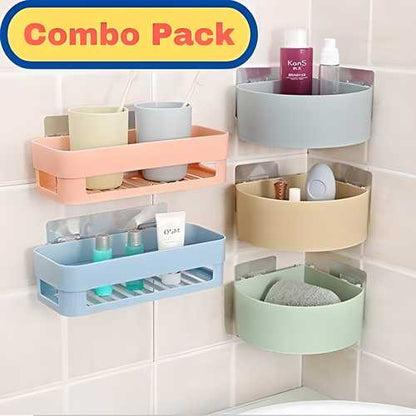 Triangle Wall Mount Storage Basket Combo