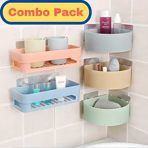 Triangle Wall Mount Storage Basket Combo