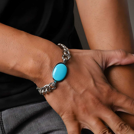 Gleaming Beads Silver Plated Bracelet