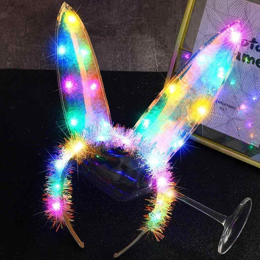 Rabbit Ears Hair Band With Light