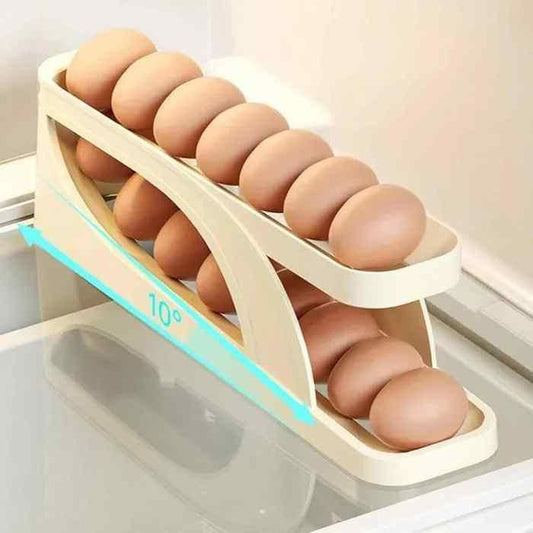 Automatically Rolling Egg Holder Containe…