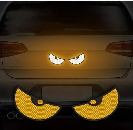 2 Monster Eyes Car Reflective Stickers Of…