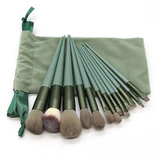 13 Makeup Brush With Pouch Set