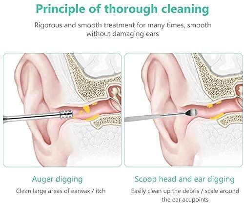 6 Ear Wax Removal Smooth Stainless Steel…